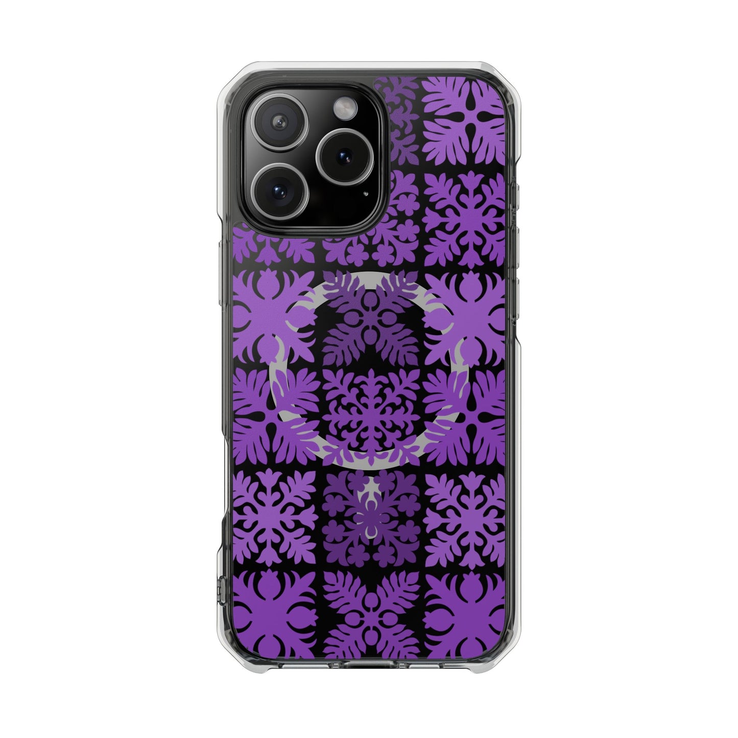Clear Purple Hawaiian Quilt MagSafe