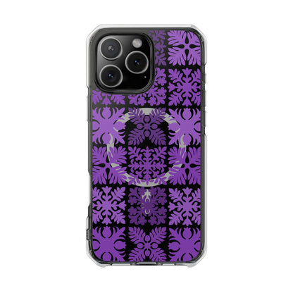 Clear Purple Hawaiian Quilt MagSafe