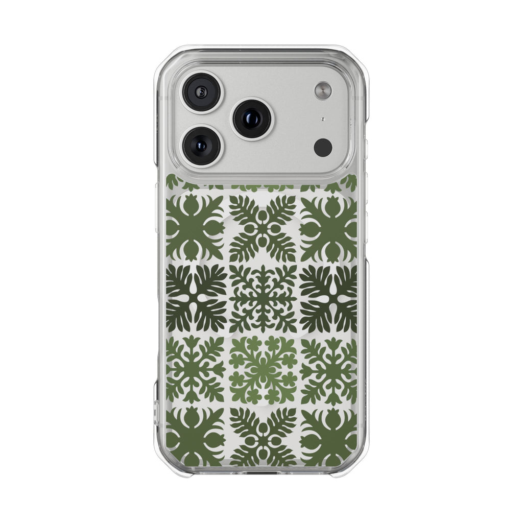 Clear Green Hawaiian Quilt MagSafe