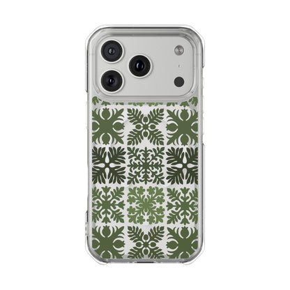 Clear Green Hawaiian Quilt MagSafe