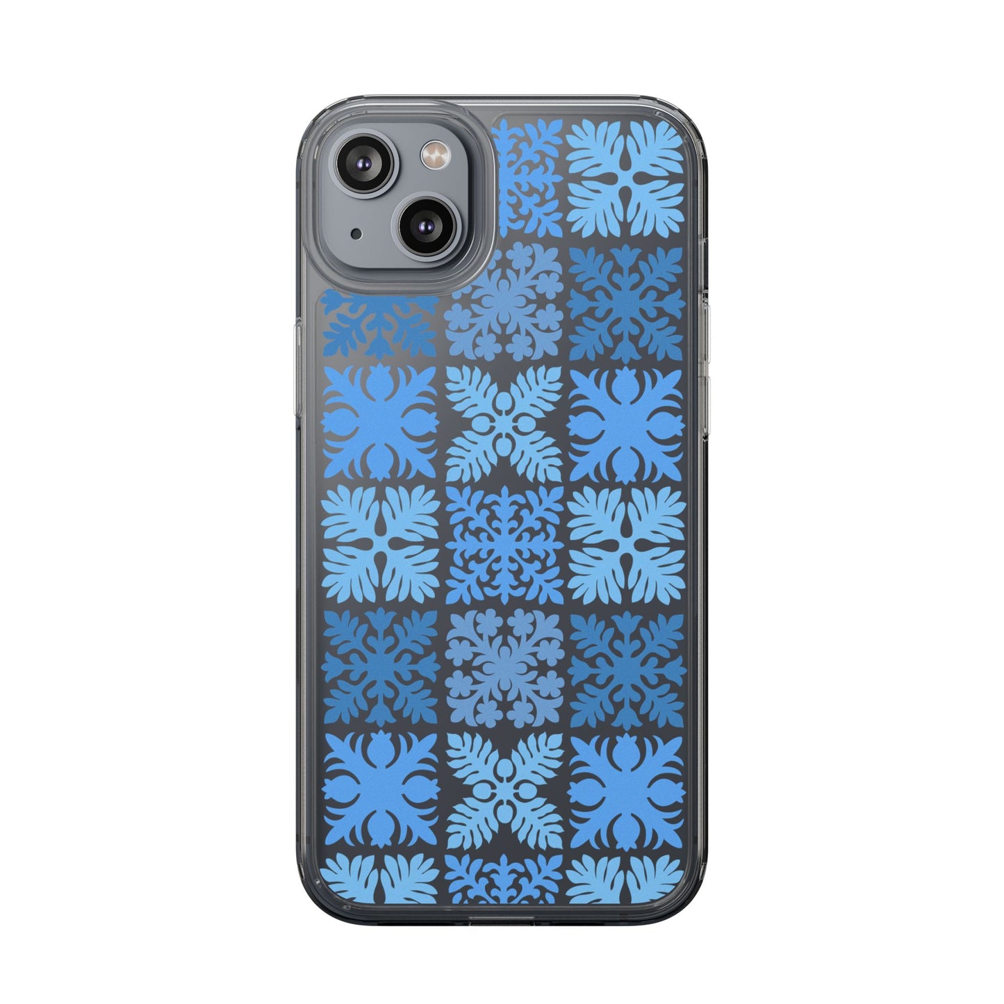 Clear Blue Hawaiian Quilt Standard