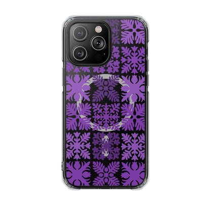 Clear Purple Hawaiian Quilt MagSafe