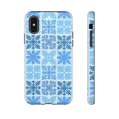 Light Blue Hawaiian Quilt Standard