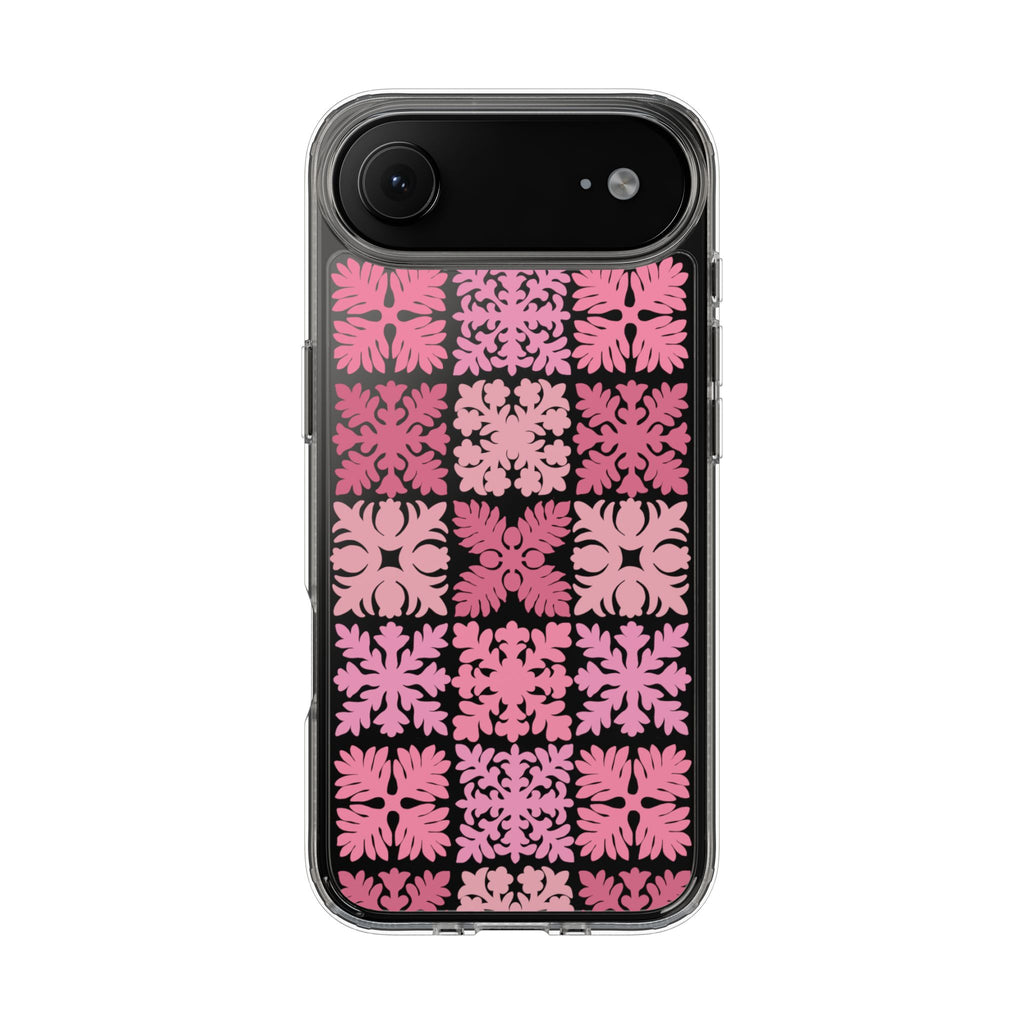 Clear Pink Hawaiian Quilt Standard