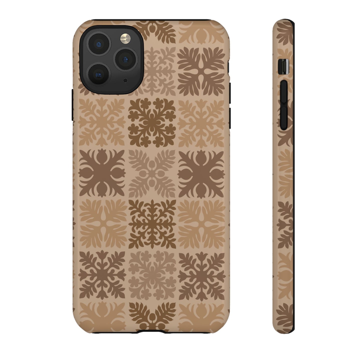 Light Brown Hawaiian Quilt Standard