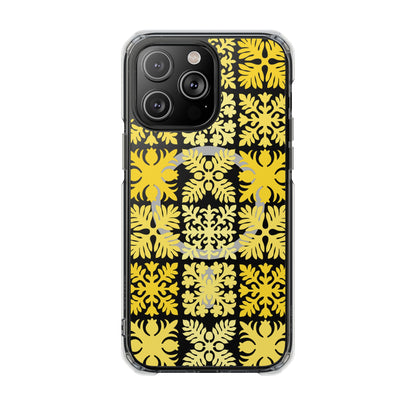 Clear Yellow Hawaiian Quilt MagSafe