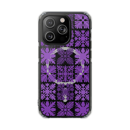 Clear Purple Hawaiian Quilt MagSafe