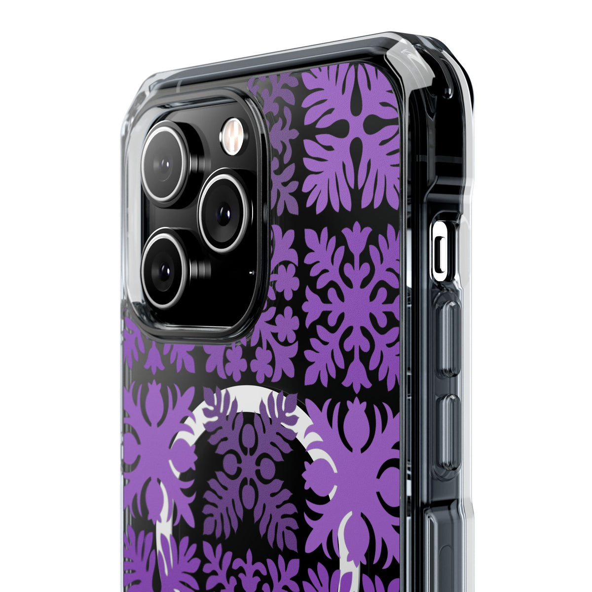 Clear Purple Hawaiian Quilt MagSafe
