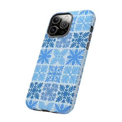 Light Blue Hawaiian Quilt Standard