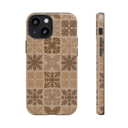 Light Brown Hawaiian Quilt Standard