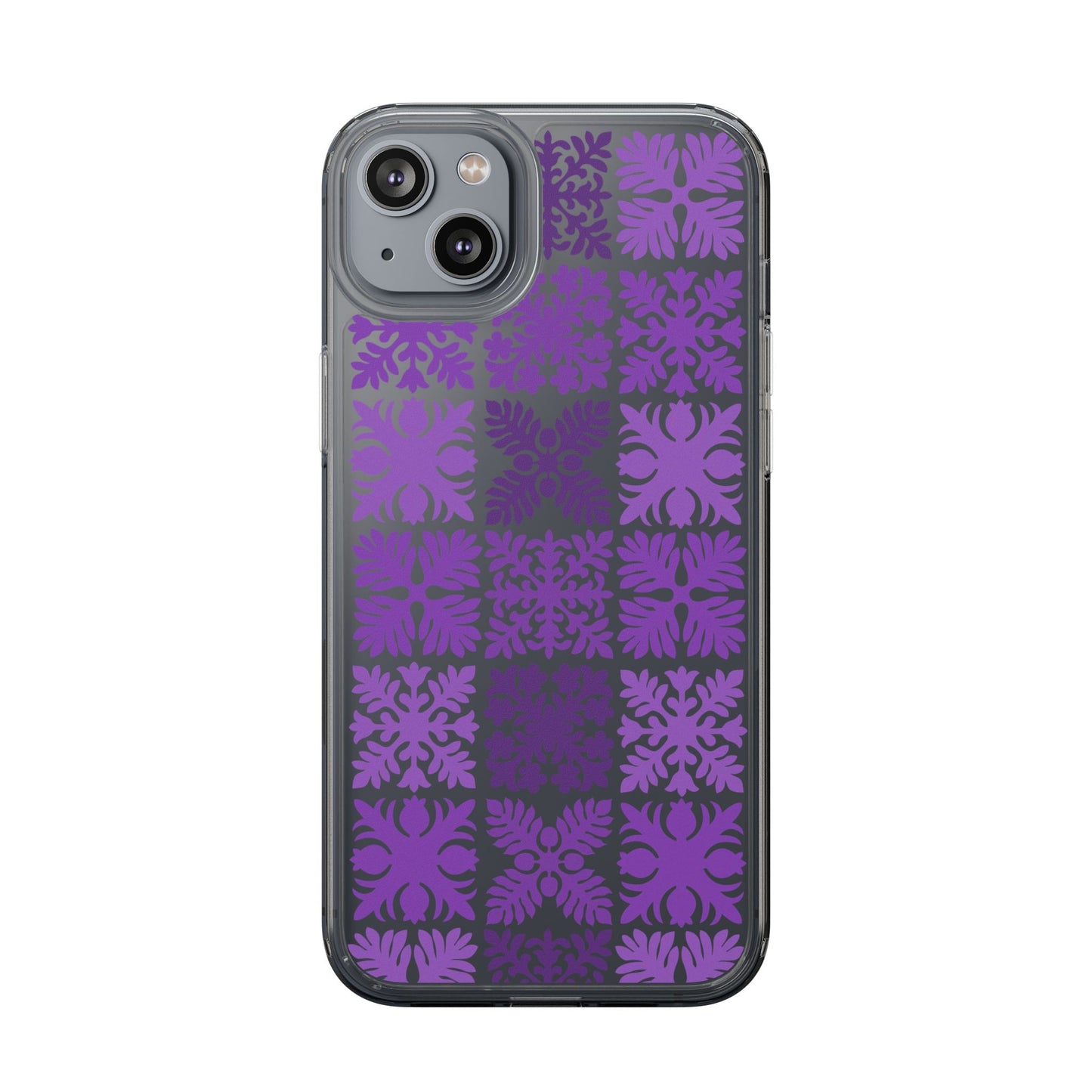 Clear Purple Hawaiian Quilt Standard