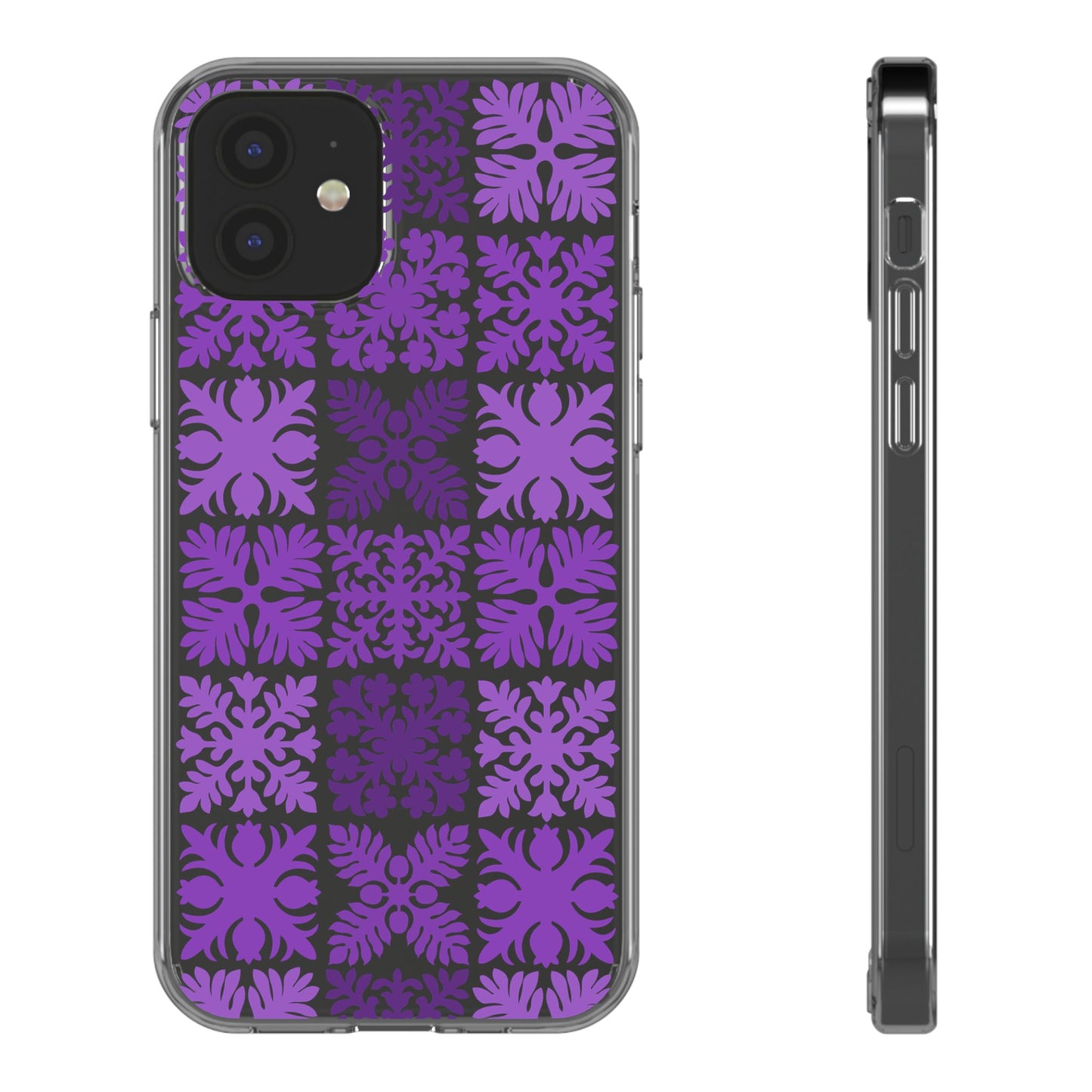 Clear Purple Hawaiian Quilt Standard