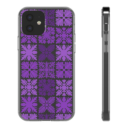 Clear Purple Hawaiian Quilt Standard