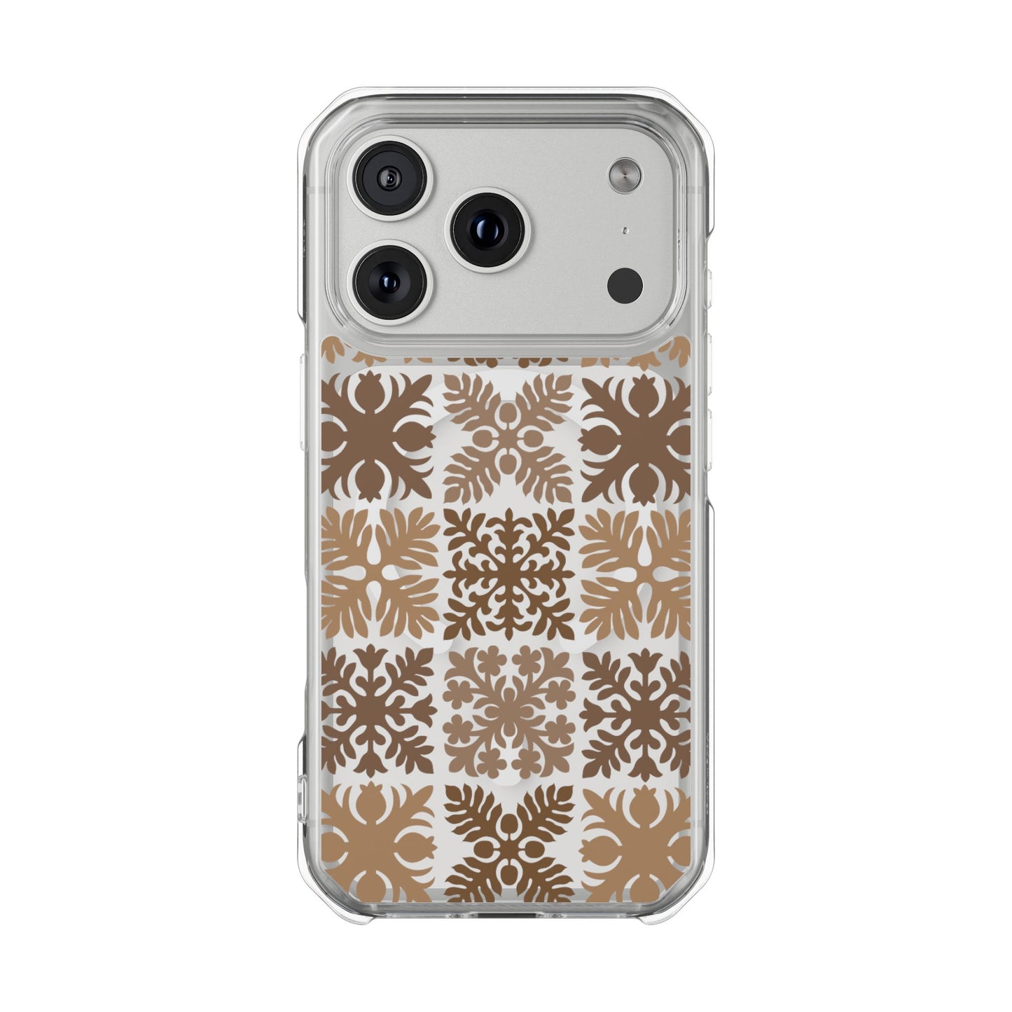 Clear Brown Hawaiian Quilt MagSafe