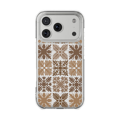 Clear Brown Hawaiian Quilt MagSafe