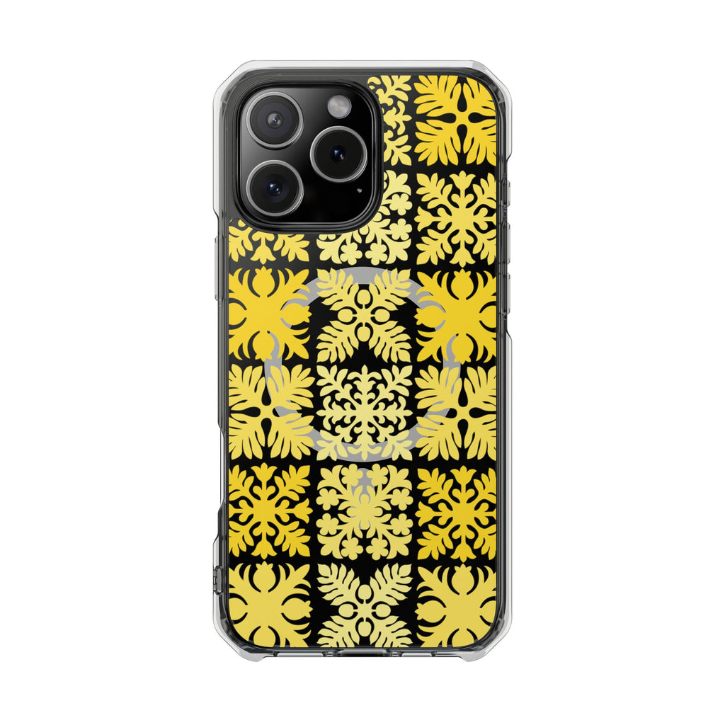Clear Yellow Hawaiian Quilt MagSafe