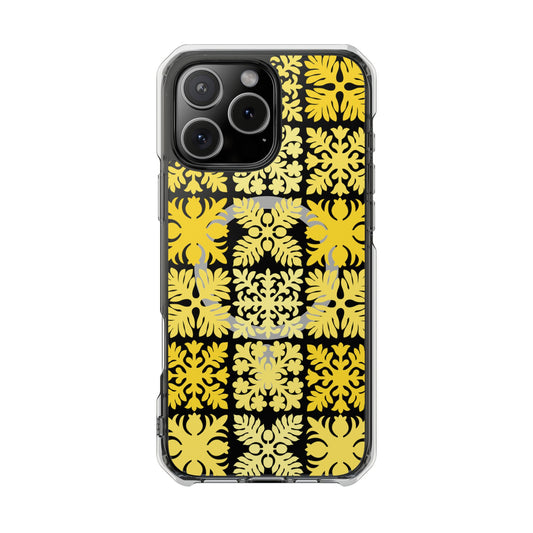 Clear Yellow Hawaiian Quilt MagSafe