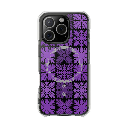 Clear Purple Hawaiian Quilt MagSafe