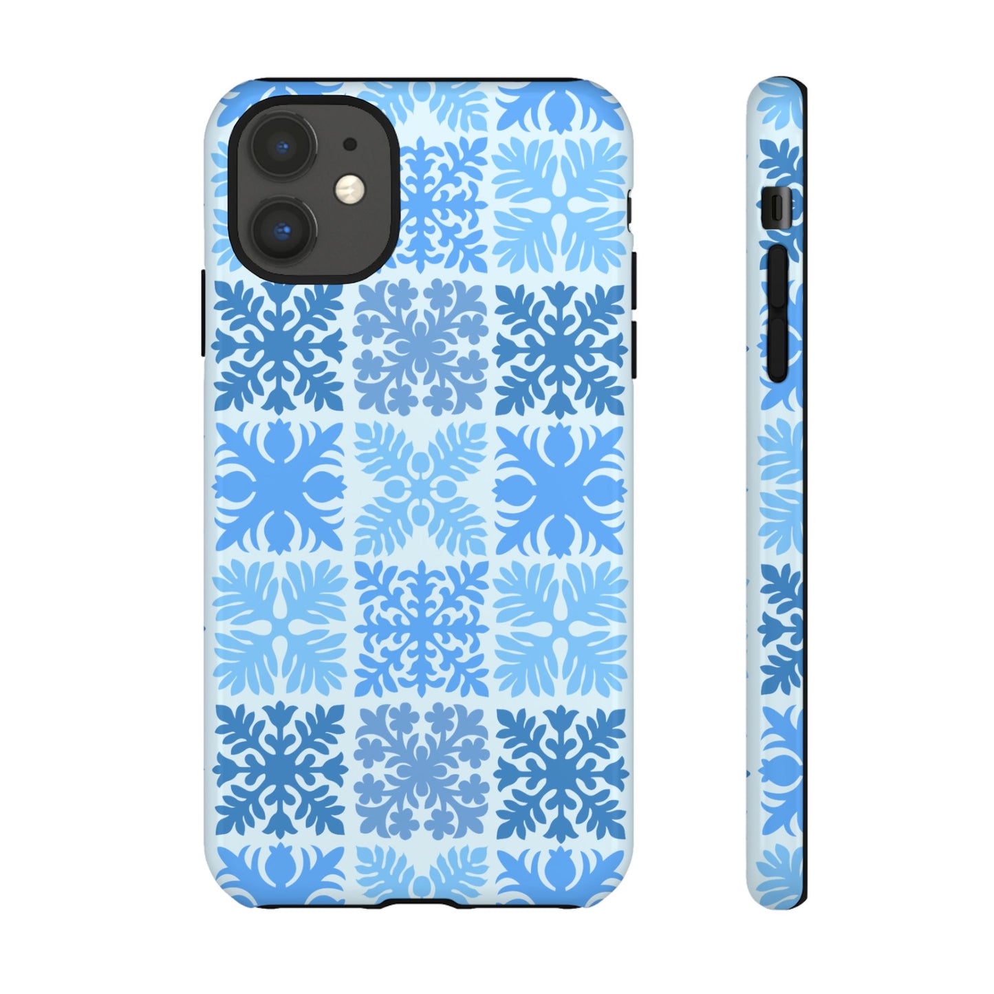 Light Blue Hawaiian Quilt Standard