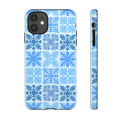 Light Blue Hawaiian Quilt Standard