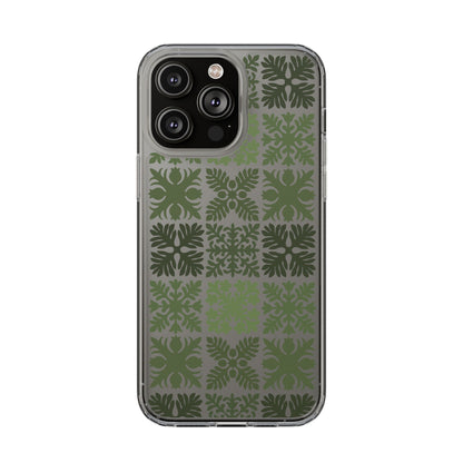 Clear Green Hawaiian Quilt Standard