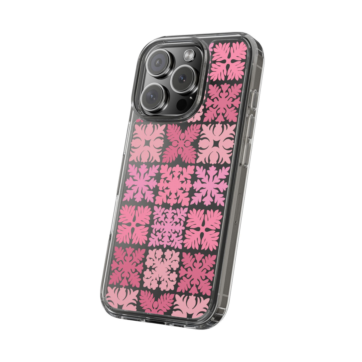 Clear Pink Hawaiian Quilt Standard