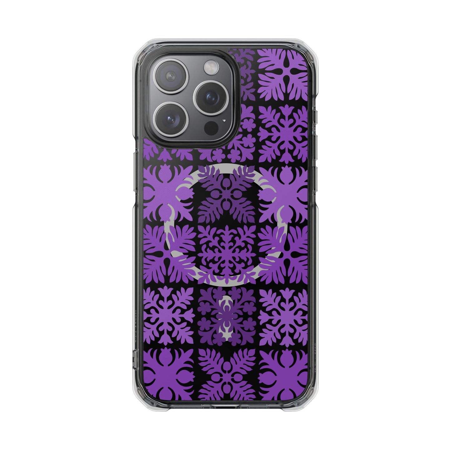 Clear Purple Hawaiian Quilt MagSafe