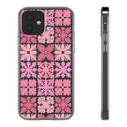 Clear Pink Hawaiian Quilt Standard