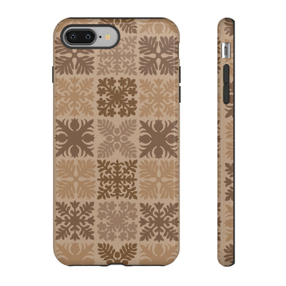 Light Brown Hawaiian Quilt Standard