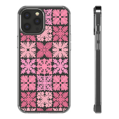 Clear Pink Hawaiian Quilt Standard