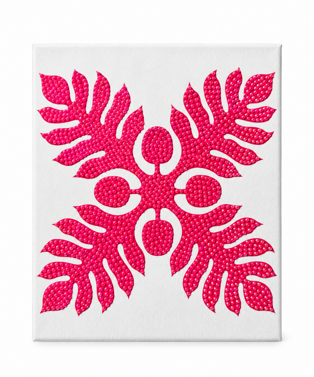 Hawaiian Quilt Bedazzled Canvas Art Kit
