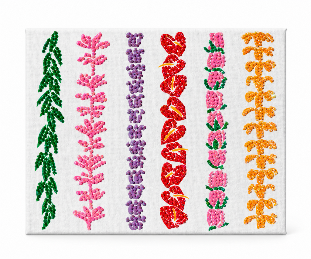 Lei Bedazzled Canvas Art Kit