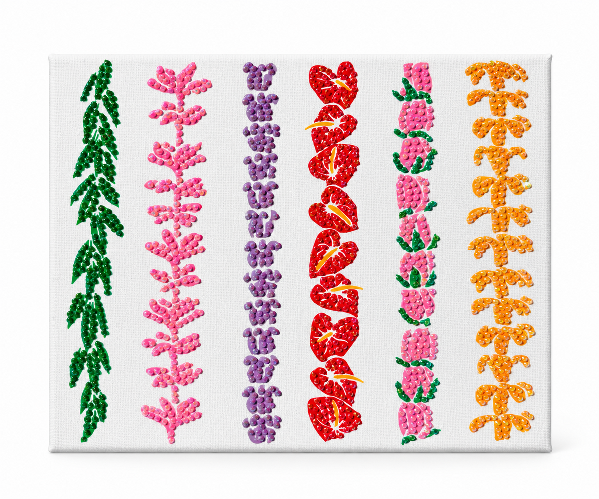 Lei Bedazzled Canvas Art Kit