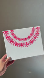Pink Puakenikeni Bedazzled Canvas Art Kit